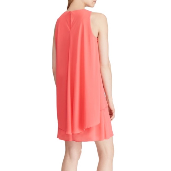 Lauren by Ralph Lauren Dress size 8 Starfruit Pink! NWT Coral Summer Party - Picture 5 of 10